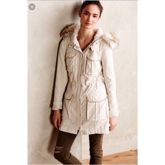 Anthropologie Hei Hei Lunan Anorak Hooded Jacket with Removable Sherpa Lining 6 - Picture 2 of 15